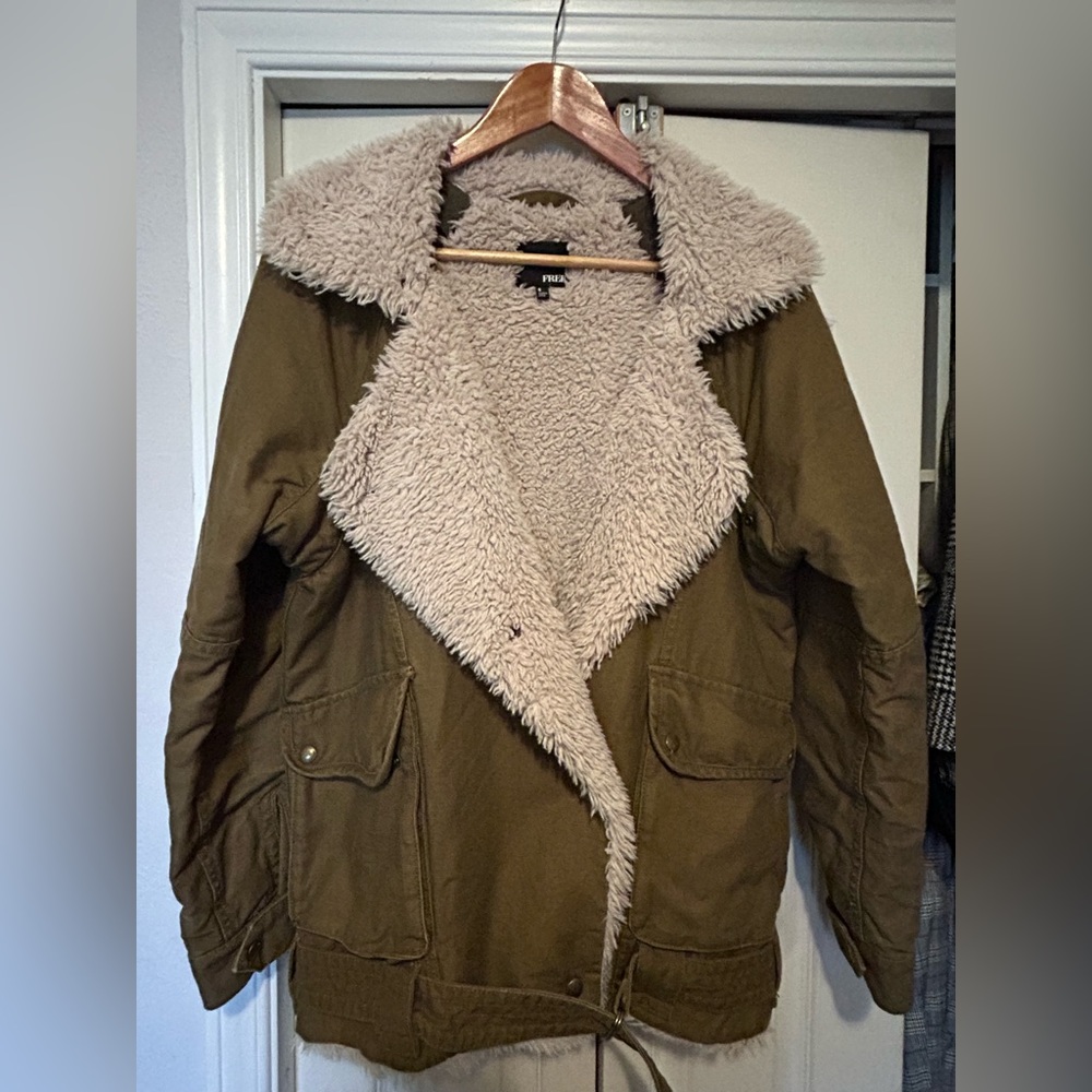 Wilfred free  sherpa moto jacket